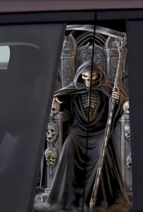 2Death King's Throne Car B-Pillar Decal, Dark Sovereign