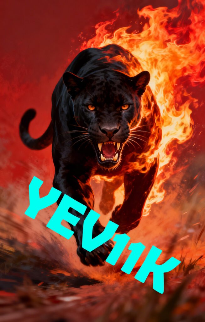 2 Sheets / 2 Pieces Set - Black Panther Running Through Fire Car B-Pillar Sticker, 50x24cm Waterproof PVC Car Center Pillar Decal??No yev11k marking will appear on the product after placing an order.??