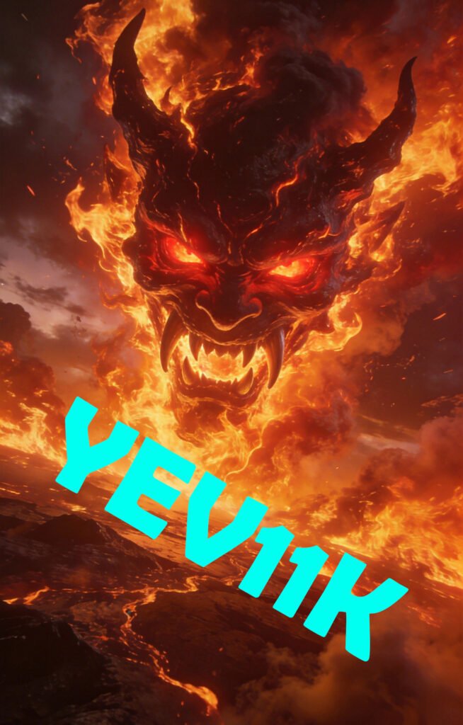 2 Sheets / 2 Pieces Set - Flaming Skull Face Fire Demon Car B-Pillar Sticker, 50x24cm Waterproof PVC Car Center Pillar Decal??No yev11k marking will appear on the product after placing an order.??