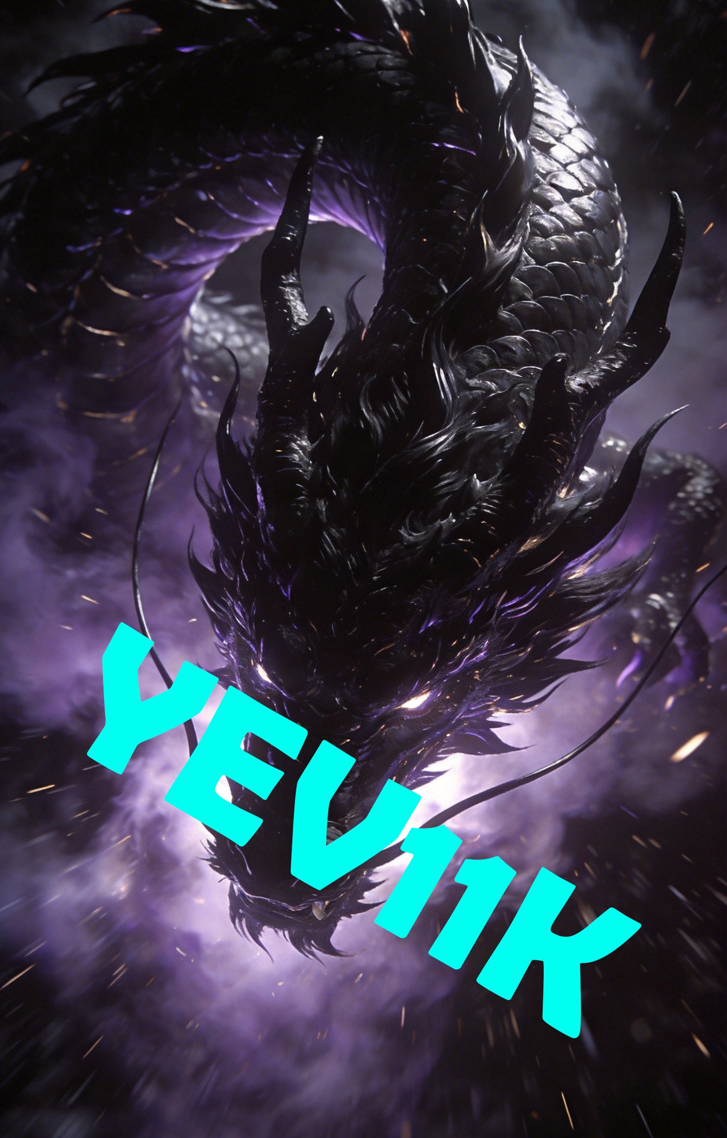 2 Sheets / 2 Pieces Set - Purple Dragon in the Clouds Car B-Pillar Sticker, 50x24cm Waterproof PVC Car Center Pillar Decal??No yev11k marking will appear on the product after placing an order.??