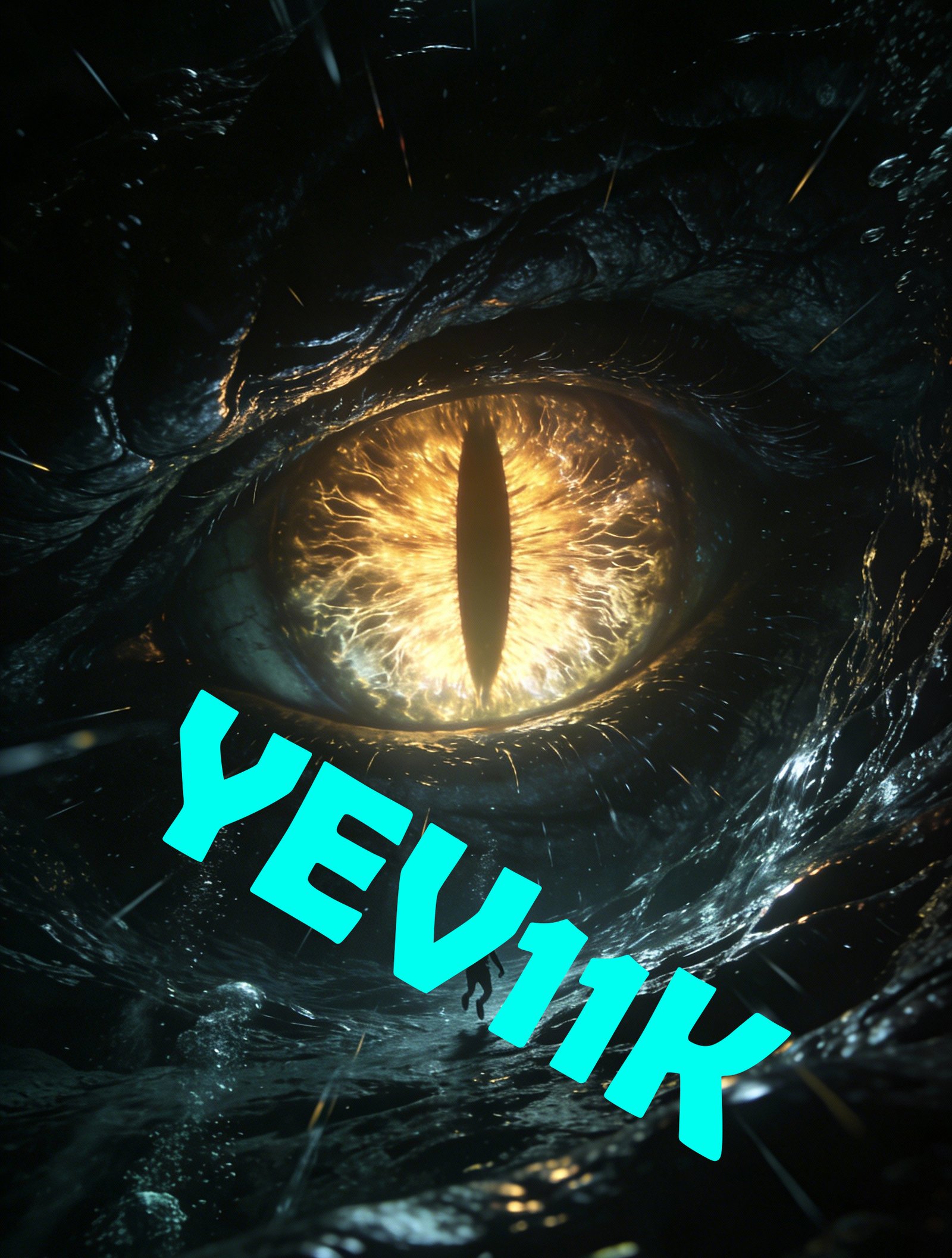 2 Sheets / 2 Pieces Set - Giant Glowing Dragon Eye with a Magic Aura Car B-Pillar Sticker, 50x24cm Waterproof PVC Car Center Pillar Decal??No yev11k marking will appear on the product after placing an order.??