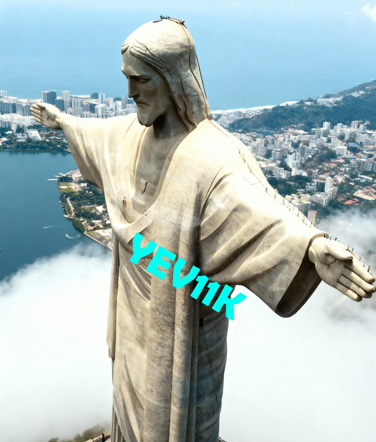 2 Sheets / 2 Pieces Set - White Marble Jesus Christ Statue Car B-Pillar Sticker, 50x24cm Waterproof PVC Car Center Pillar Decal??No yev11k marking will appear on the product after placing an order.??