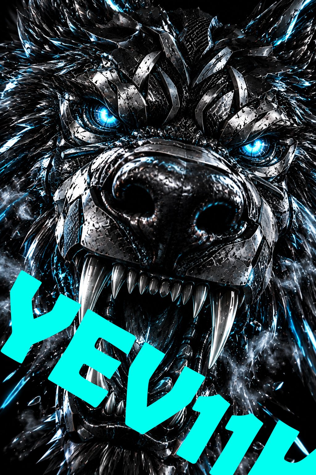 2 Sheets / 2 Pieces Set - Black Panther Surrounded by Blue Energy Car B-Pillar Sticker, 50x24cm Waterproof PVC Car Center Pillar Decal??No yev11k marking will appear on the product after placing an order.??