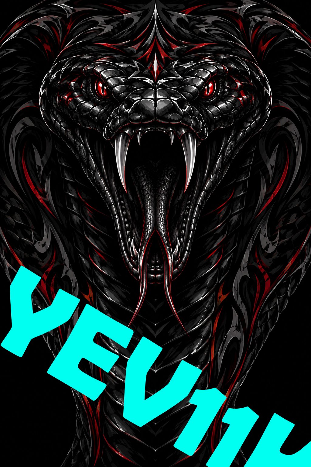 2 Sheets / 2 Pieces Set - Dark Dragon Head with a Red Glow Car B-Pillar Sticker, 50x24cm Waterproof PVC Car Center Pillar Decal??No yev11k marking will appear on the product after placing an order.??