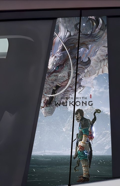 2 Sheets / 2 Pieces Set - Fantasy Female Warrior Car B-Pillar Sticker, 50x24cm Waterproof PVC Car Center Pillar Decal??No yev11k marking will appear on the product after placing an order.??